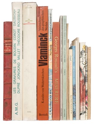 Lot 383 - Guérin (Marcel). L'oeuvre gravé de Manet, Paris, 1944, & other art reference books