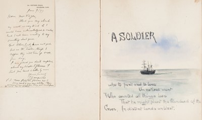 Lot 636 - Manuscript Book. Palestine, 1891, 21 leaves, by I Zangwill