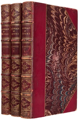Lot 86 - Ingram (James). Memorials of Oxford, 3 volumes, Oxford: J.H. Parker, 1837