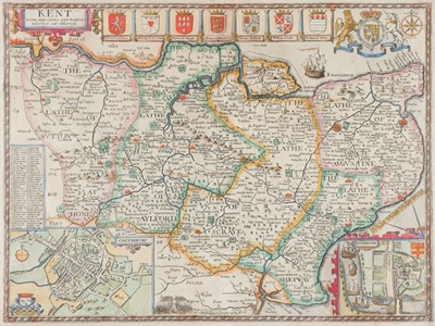 Lot 456 - Kent. Speed (John), Kent with her Cities and Earles..., [1707 or later]