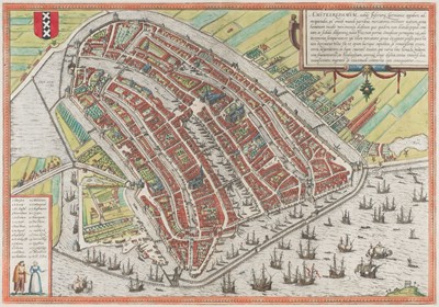Lot 412 - Amsterdam. Braun (Georg & Frans Hogenberg), Amstelredamum..., [1572 - 1624]