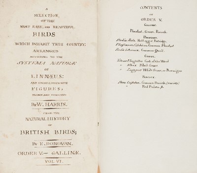 Lot 109 - Donovan (Edward, after). A Selection of the Most Rare and Beautiful Birds..., manuscript, c. 1820