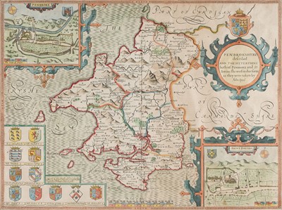 Lot 479 - Pembroke. Speed (John), Penbrokshyre described..., Thomas Bassett & Richard Chiswell [1676]