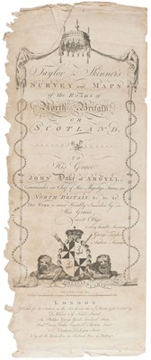 Lot 489 - Taylor (George & Skinner Andrew). Survey and Maps of the Roads of North Britain..., 1776