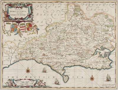 Lot 435 - Dorset. Schenk (P. & G. Valk), Comitatus Dorcestria vulgo Anglice Dorsetshire, circa 1705