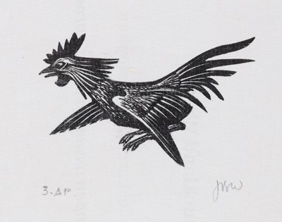 Lot 659 - Wright (John Buckland). Golden Cockerel Press Colophon, wood engraving, & 2 others
