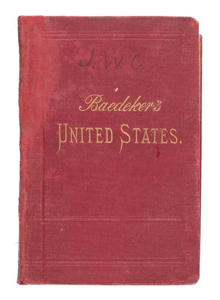 Lot 19 - Baedeker (Karl). The United States with an excursion into Mexico, 1st edition, Leipsic, 1893