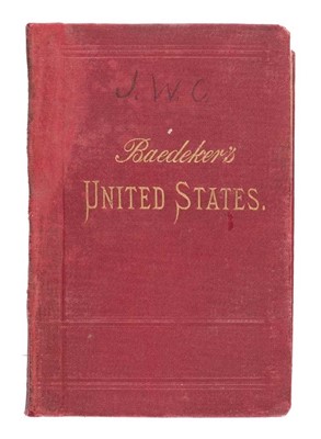 Lot 19 - Baedeker (Karl). The United States with an excursion into Mexico, 1st edition, Leipsic, 1893
