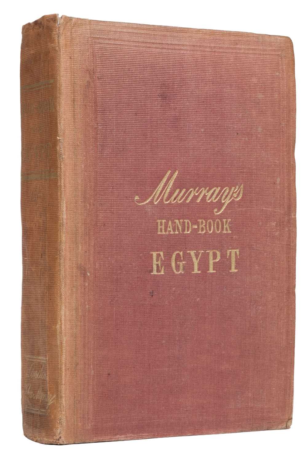 Lot 17 - John Murray, publisher. A Handbook for Travellers in Egypt;..., by I Gardner Wilkinson, 1858