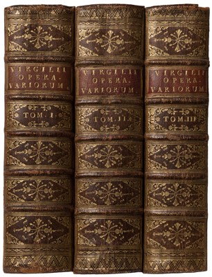 Lot 241 - Virgil. P. Virgilii Maronis Opera In tres Tomos divisa, 1680, & other Classics with Foulis Press