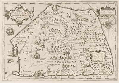 Lot 486 - Sri Lanka. Mercator (G. & H. Hondius), Ins Ceilan quae incolis tenarisin dicitur, Amsterdam: 1640