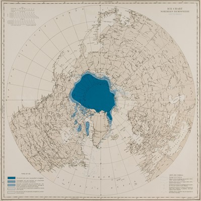 Lot 16 - Hydrographic Office, U.S. Navy. Ice Atlas of the Northern Hemisphere, 1st edition, 1946