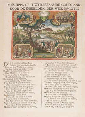 Lot 555 - Mississippi Bubble. Anonymous, Missisippi, of 'T Wyd-befaamde Goud-land..., circa 1720