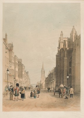 Lot 532 - Edinburgh. Swarbreck (S. D.). Nine lithographic views of Edinburgh, circa 1838