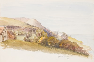 Lot 408 - Watercolour Albums. A group of five 19th century albums of watercolour views, 1825-1850