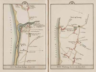 Lot 96 - Smith (Charles). Smith's Actual Survey of the Roads from London to Brighthelmstone, 1800, and others