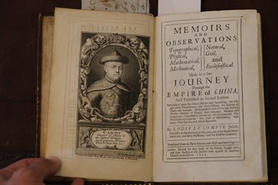 Lot 22 - Le Compte (Louis Daniel). Memoirs and Observations... Empire of China, 1st English edition, 1697