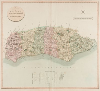Lot 428 - Cary (John). A collection of six county maps, circa 1811