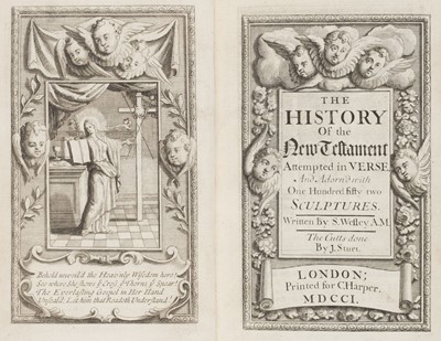 Lot 251 - Sturt (John). The History of the New Testament, Representing the Actions and Miracles…, 1701
