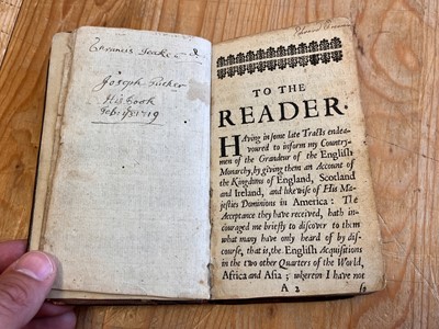 Lot 10 - Crouch (Nathaniel). A View of the English Acquisitions in Guinea and the East-Indies, 1686