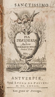 Lot 235 - Hugo (Herman). Pia Desideria, Antwerp, 1668, & other small format bindings