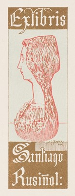 Lot 371 - Spanish Bookplates. A collection of approximately 290 bookplates, 20th-century