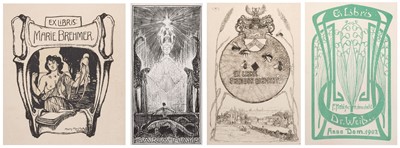 Lot 370 - German Bookplates. A collection of approximately 290 German bookplates, 20th-century