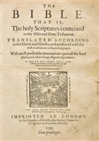 Lot 256 - Bible [English].