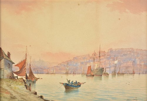 Lot 33 - Morris, Garman, active 1900-1930. Falmouth, watercolour on paper