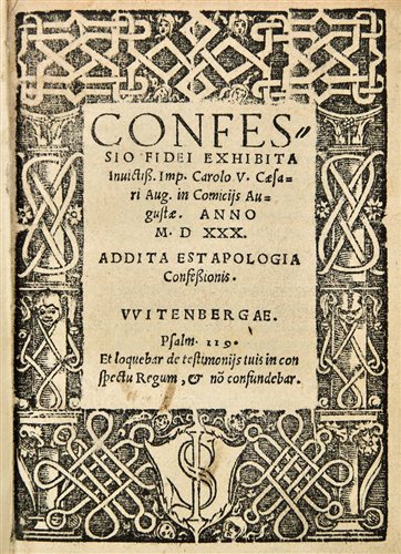 Lot 252 - Augsburg Confession.
