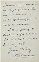 Lot 232 - Kitchener, Horatio Herbert, 1st Earl, 1850-1916