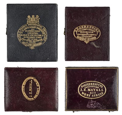 Lot 307 - Pair of ninth-plate tinted daguerreotypes
