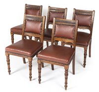 Lot 454 - Library Chairs.