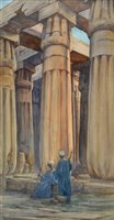 Lot 28 - Johnson, Bessie, active 1885-1933. Temple at Luxor, Egypt